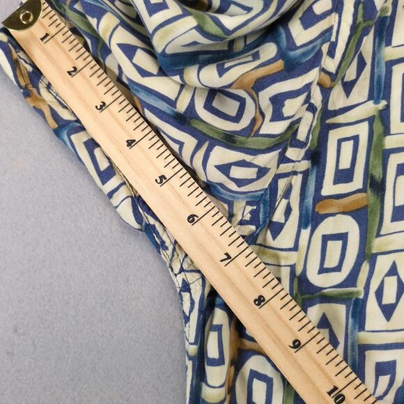 Vtg Pierre Cardin Tribal Geometric Shirt Men's XL Button Up Rayon Hawaiian Korea - Picture 5 of 10